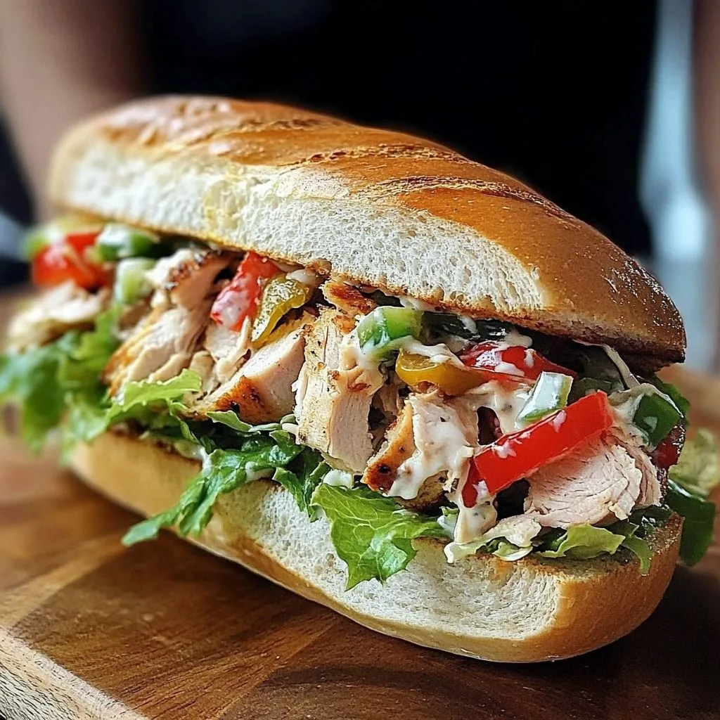 Sandwich poulet façon tajine